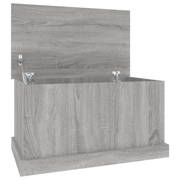 vidaXL opbevaringskasse 70x40x38 cm konstrueret træ grå sonoma-eg