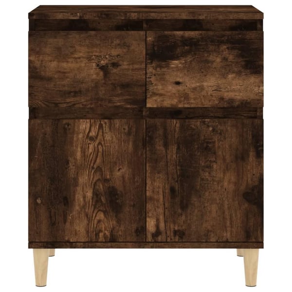 vidaXL Skjenk røkt eik 60x35x70 cm konstruert tre