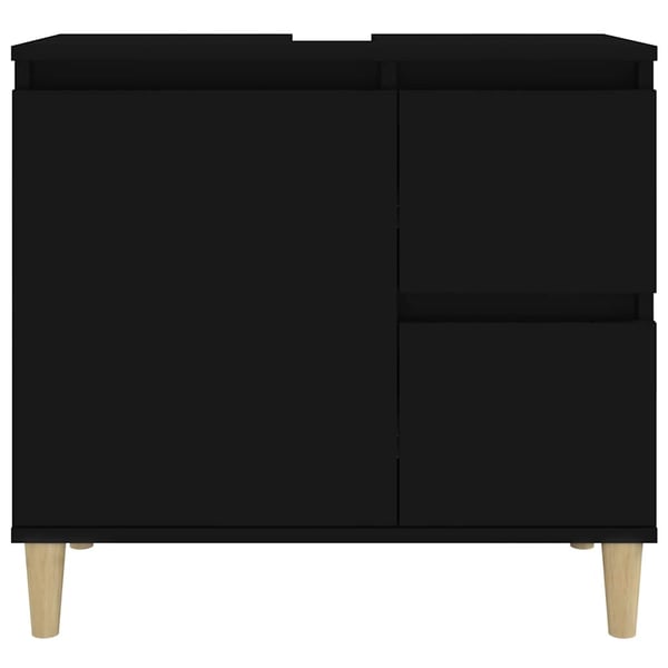 vidaXL Baderomsskap svart 65x33x60 cm konstruert tre