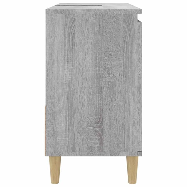 vidaXL badeværelsesskab 65x33x60 cm konstrueret træ grå sonoma-eg