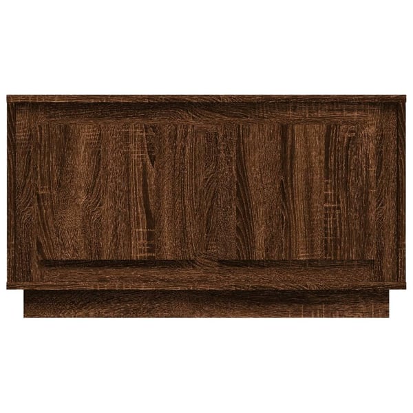 vidaXL TV-benk brun eik 80x35x45 cm konstruert tre