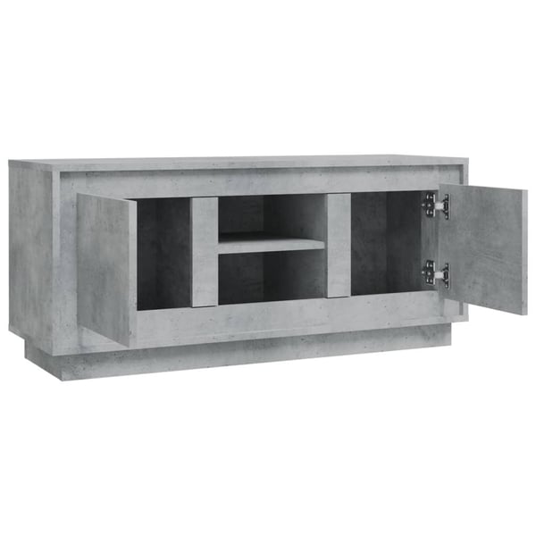 vidaXL TV-benk betonggrå 102x35x45 cm konstruert tre