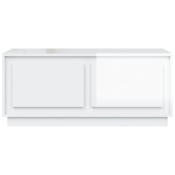 vidaXL Salongbord høyglans hvit 102x50x44 cm konstruert tre