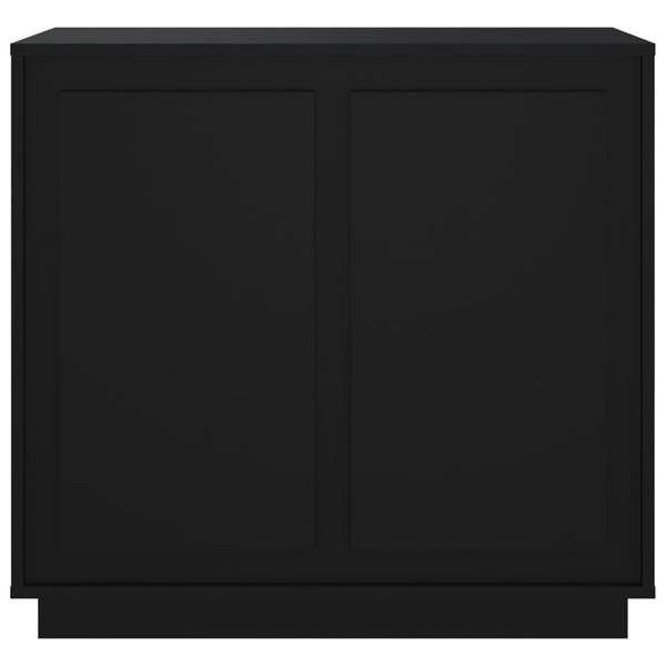 vidaXL skænk 80x34x75 cm konstrueret træ sort