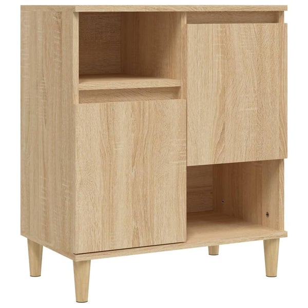 vidaXL Skjenk sonoma eik 60x35x70 cm konstruert tre