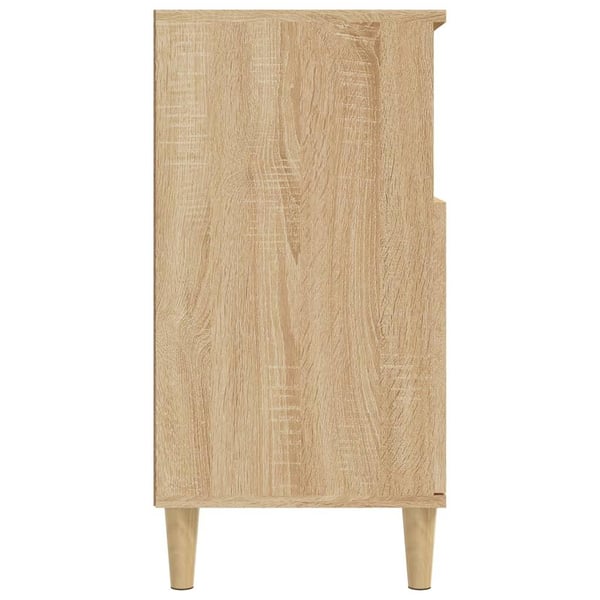vidaXL Skjenk sonoma eik 60x35x70 cm konstruert tre