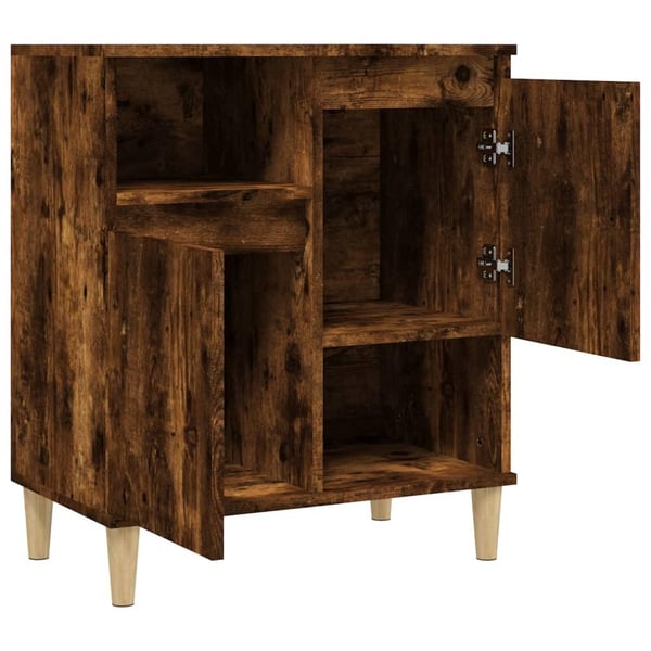 vidaXL Skjenk røkt eik 60x35x70 cm konstruert tre