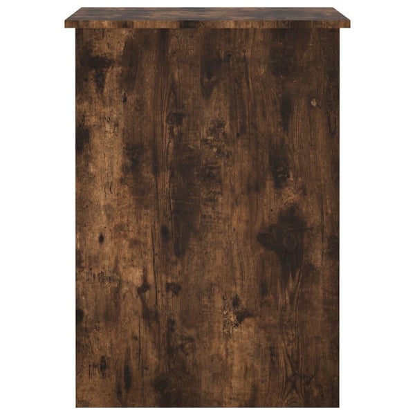 vidaXL Skrivebord røkt eik 100x55x75 cm konstruert tre