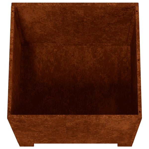 vidaXL Plantekasser med ben rust 30x30x30 cm cortenstål