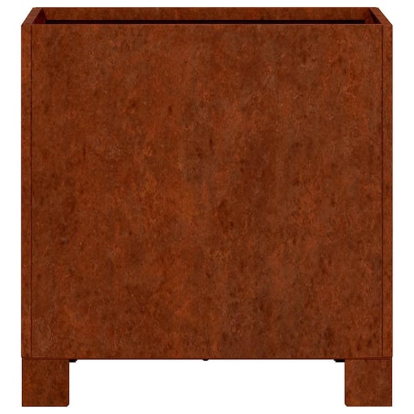 vidaXL Plantekasser med ben rust 30x30x30 cm cortenstål