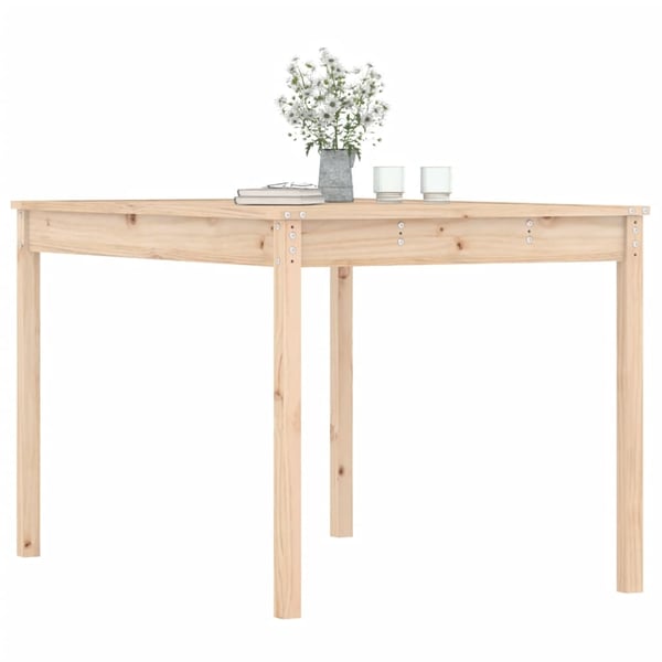 vidaXL Hagebord 121x82,5x76 cm heltre furu
