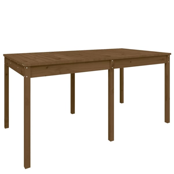 vidaXL havebord 159,5x82,5x76 cm massivt fyrretræ gyldenbrun