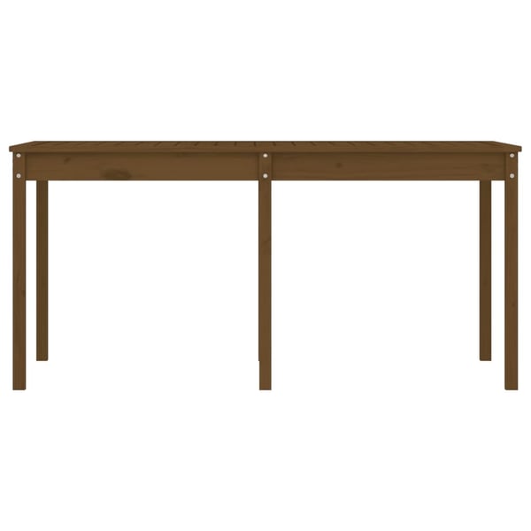 vidaXL Hagebord honningbrun 159,5x82,5x76 cm heltre furu