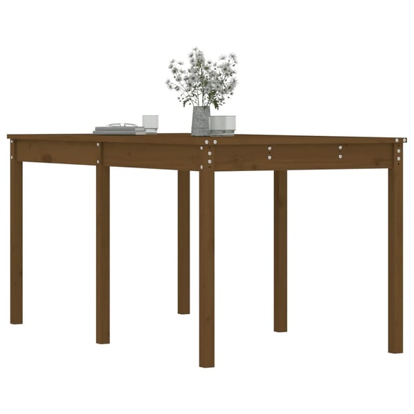 vidaXL Hagebord honningbrun 159,5x82,5x76 cm heltre furu