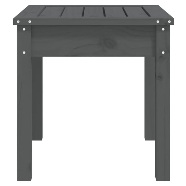 vidaXL Hagebenk grå 50x44x45 cm heltre furu