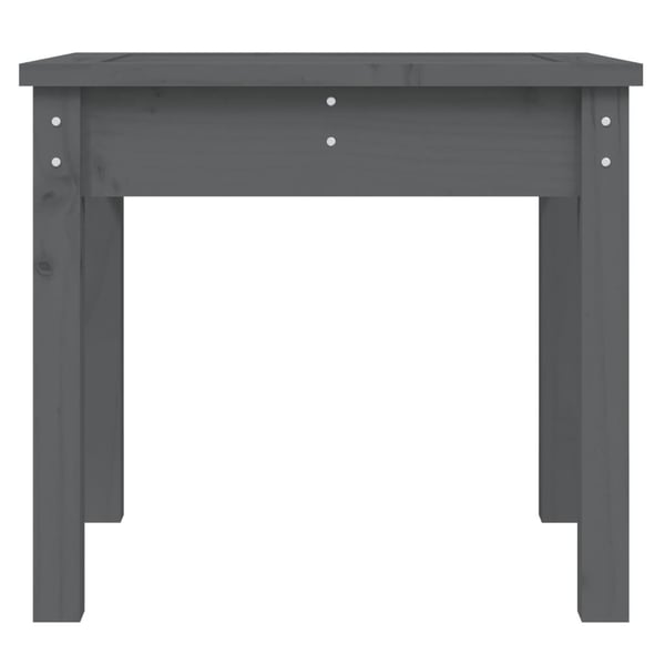 vidaXL Hagebenk grå 50x44x45 cm heltre furu
