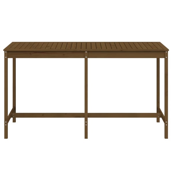 vidaXL Hagebord honningbrun 203,5x90x110 cm heltre furu