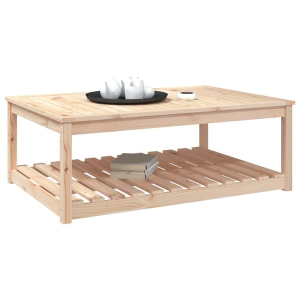 vidaXL Hagebord 121x82,5x45 cm heltre furu