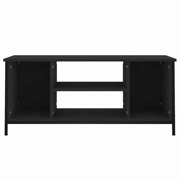vidaXL TV-benk svart 102x35x45 cm konstruert tre
