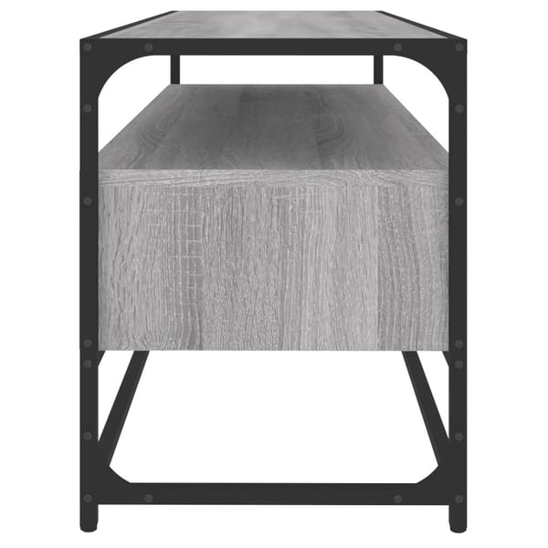 vidaXL TV-taso harmaa Sonoma 100x35x45 cm tekninen puu