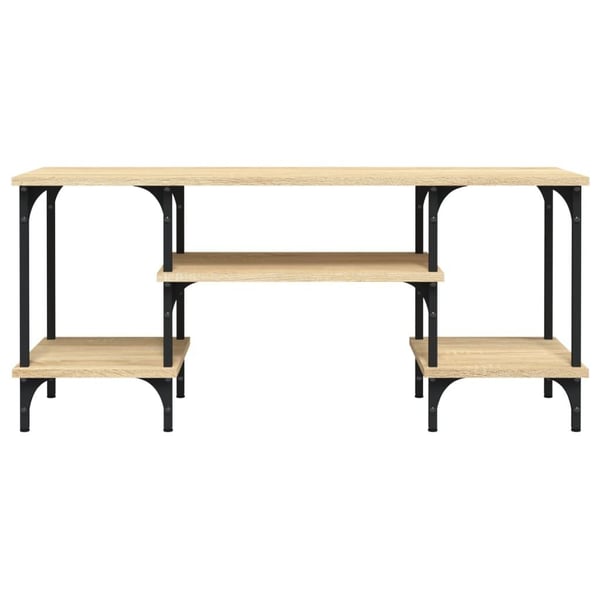 vidaXL TV-benk sonoma eik 102x35x45,5 cm konstruert tre