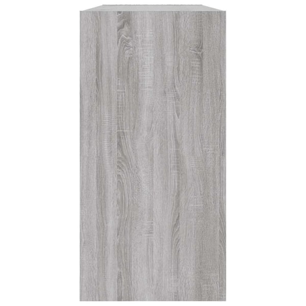vidaXL Bokhylle/skjenk grå sonoma 50x25x80 cm konstruert tre