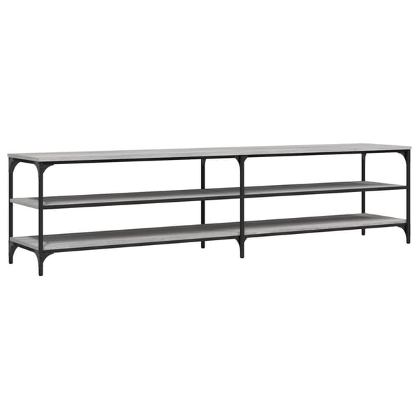 vidaXL TV-benk grå sonoma 200x30x50 cm konstruert tre og metall