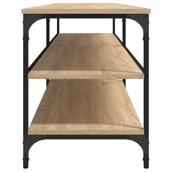 vidaXL TV-benk sonoma eik 200x30x50 cm konstruert tre og metall