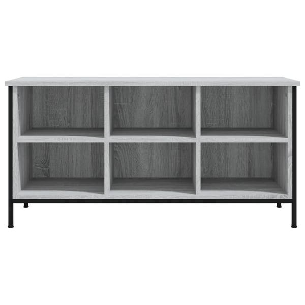 vidaXL Skoskap grå sonoma 100x35x50 cm konstruert tre