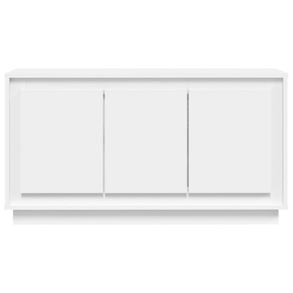 vidaXL Skjenk hvit 102x35x55 cm konstruert tre