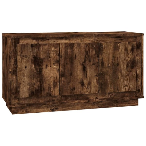 vidaXL Skjenk røkt eik 102x35x55 cm konstruert tre