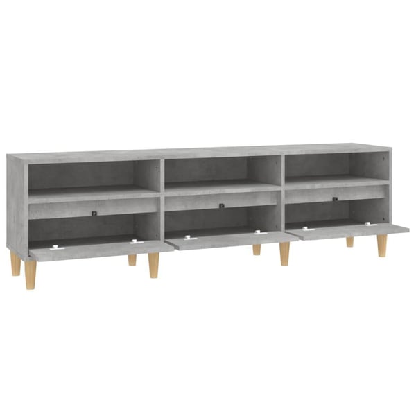 vidaXL TV-benk betonggrå 150x30x44,5 cm konstruert tre