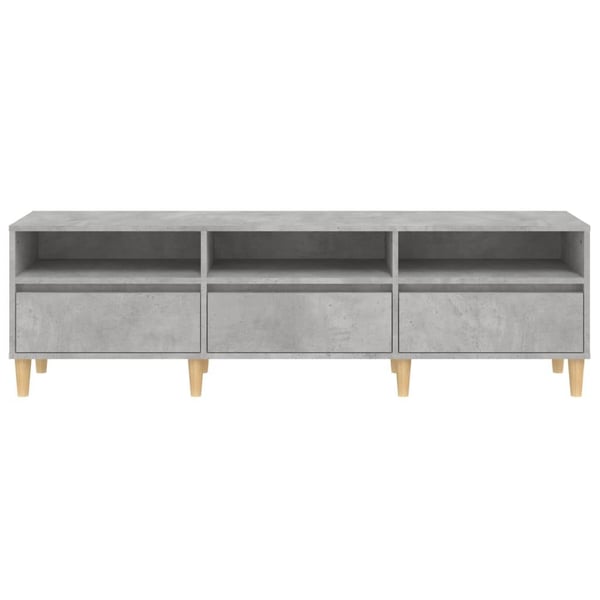 vidaXL TV-benk betonggrå 150x30x44,5 cm konstruert tre
