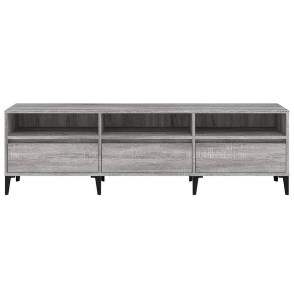 vidaXL TV-benk grå sonoma 150x30x44,5 cm konstruert tre