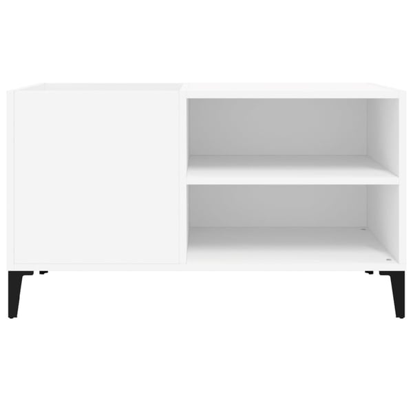 vidaXL Hifi-benk hvit 84,5x38x48 cm konstruert tre