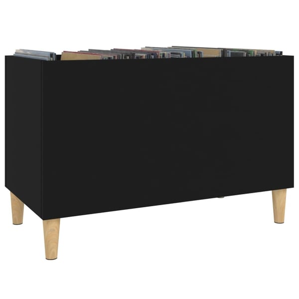 vidaXL vinylskab 74,5x38x48 cm konstrueret træ sort