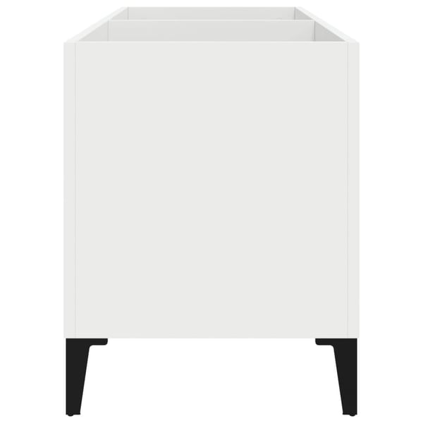 vidaXL Hifi-benk hvit 74,5x38x48 cm konstruert tre