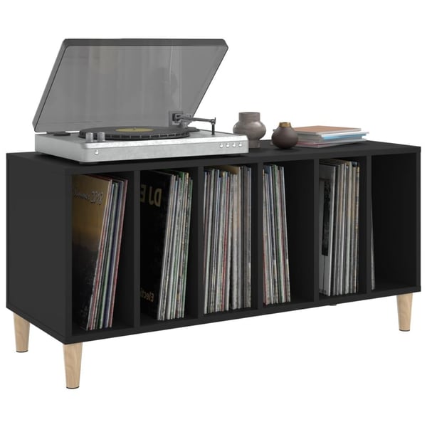 vidaXL vinylskab 100x38x48 cm konstrueret træ sort
