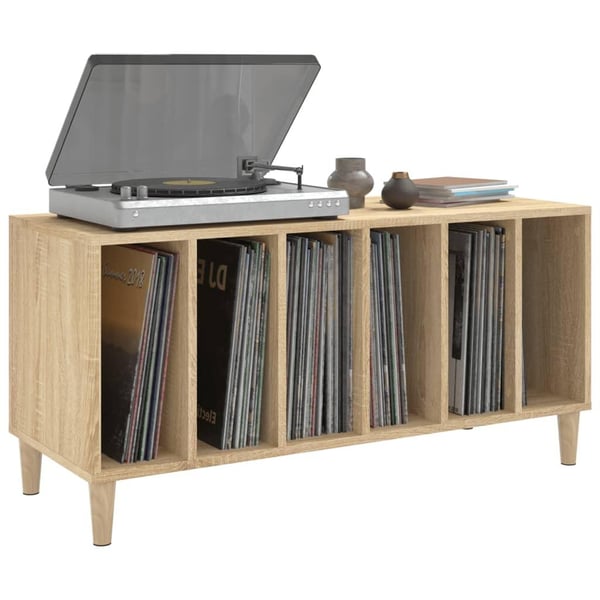 vidaXL Hifi-benk sonoma eik 100x38x48 cm konstruert tre
