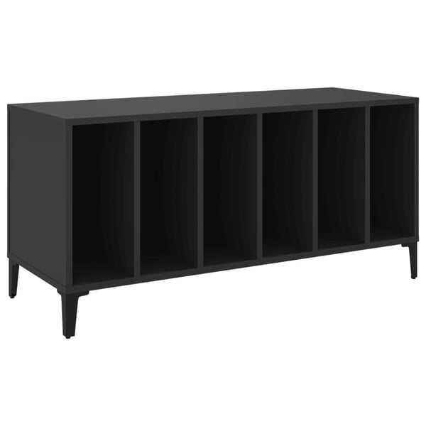 vidaXL Hifi-benk svart 100x38x48 cm konstruert tre