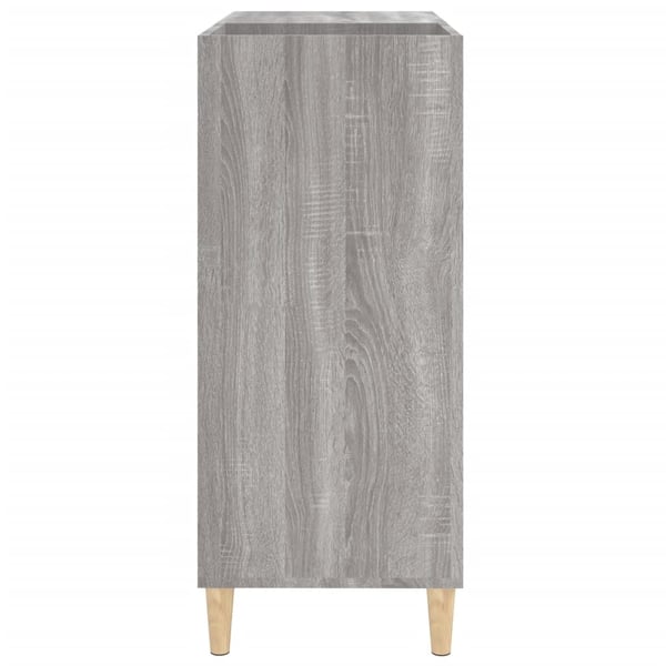 vidaXL Hifi-benk grå sonoma 84,5x38x89 cm konstruert tre
