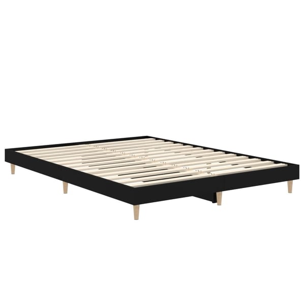 vidaXL Sengeramme svart 140x190 cm konstruert tre