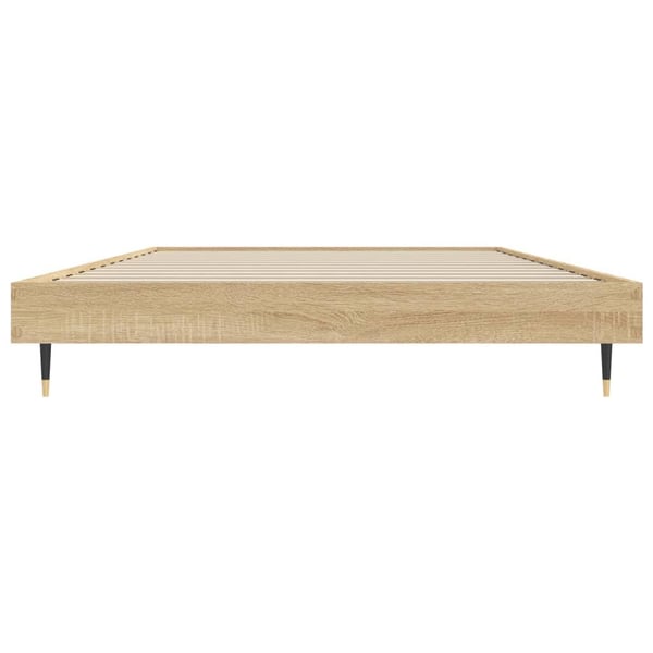 vidaXL Sengeramme sonoma eik 100x200 cm konstruert tre