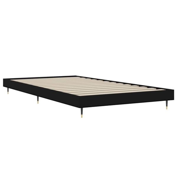 vidaXL Sengeramme svart 90x200 cm konstruert tre