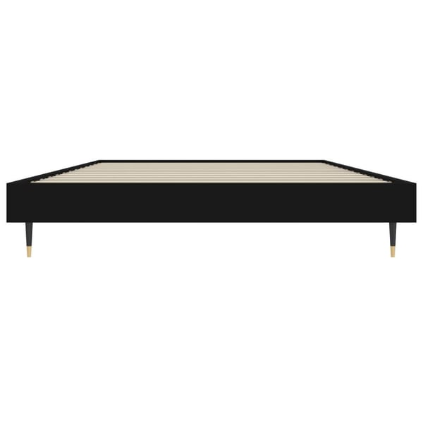 vidaXL Sengeramme svart 90x200 cm konstruert tre