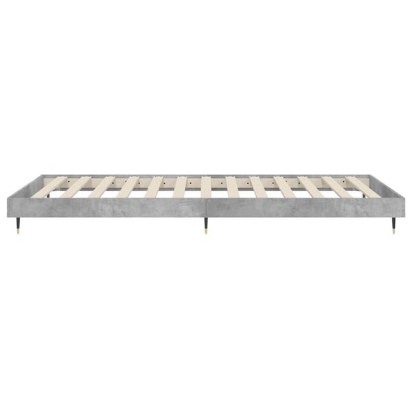vidaXL Sengeramme betonggrå 90x190 cm konstruert tre