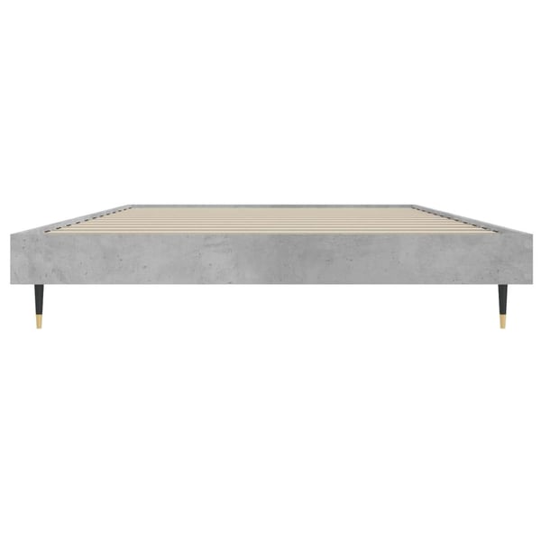 vidaXL Sengeramme betonggrå 90x190 cm konstruert tre