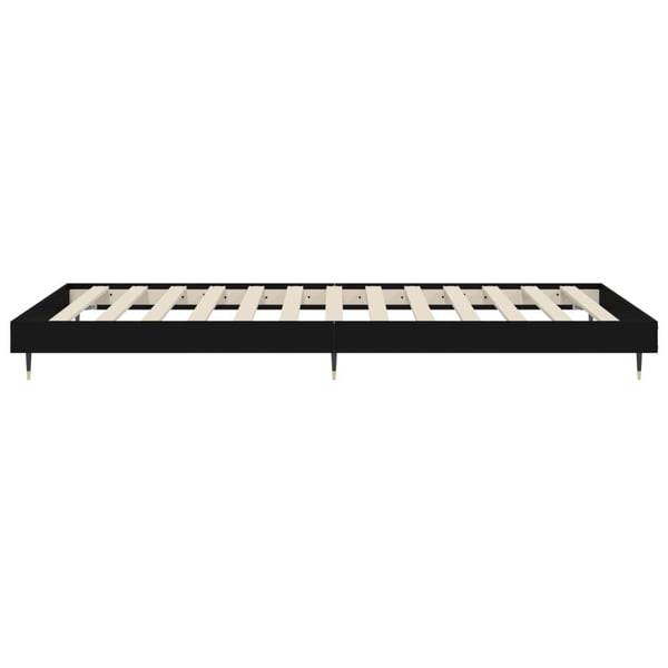 vidaXL Sengeramme svart 75x190 cm konstruert tre