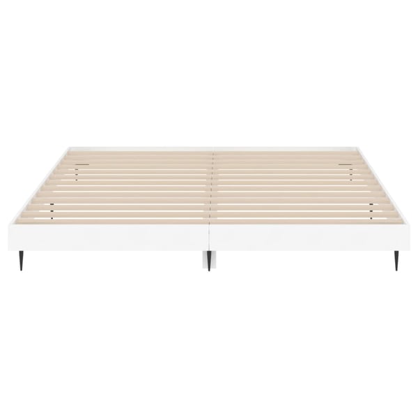 vidaXL Sengeramme hvit 150x200 cm konstruert tre