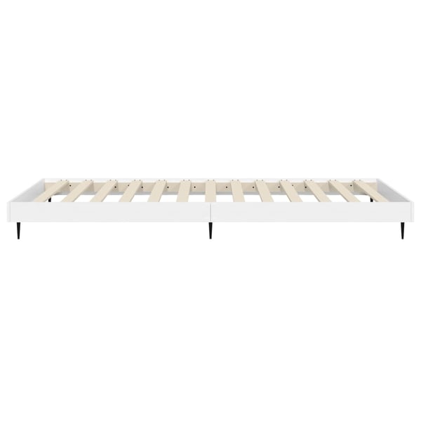vidaXL Sengeramme hvit 90x200 cm konstruert tre